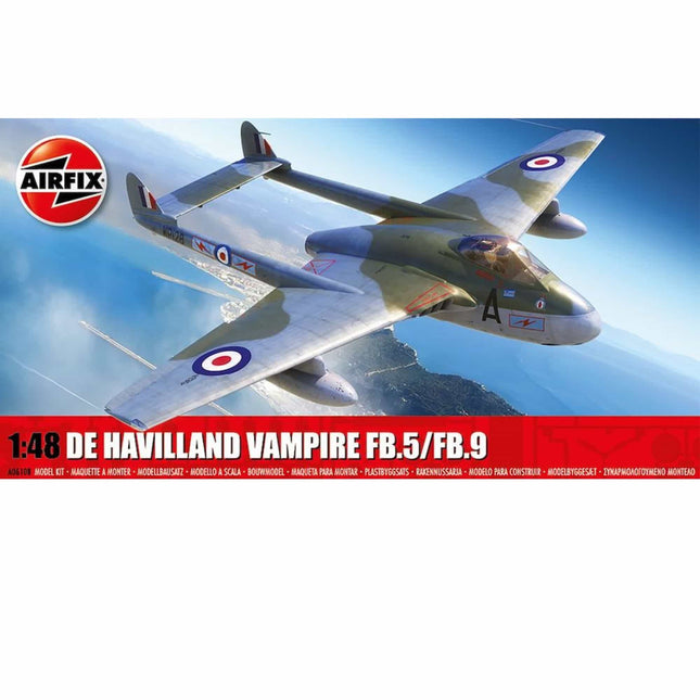 Airfix - De Havilland Vampire FB.5/FB.9 1/48 (A06108) - The Scale Model Stash