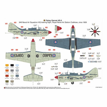 Airfix - Fairey Gannet AS.1/AS.4 - 1/48 (11007) - The Scale Model Stash