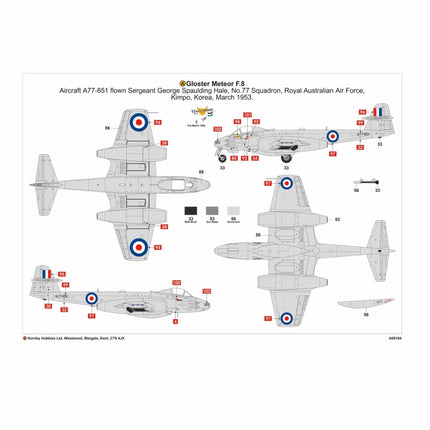 Airfix - Gloster Meteor F.8 Korea - 1/48 (A09184) - The Scale Model Stash