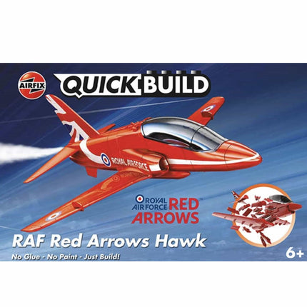 Airfix - Quickbuild Royal Air Force Red Arrows - RAF Red Arrows Hawk - The Scale Model Stash