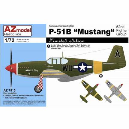 AZ Model - P - 51B Mustang Aces 357.FG 1/72 - The Scale Model Stash