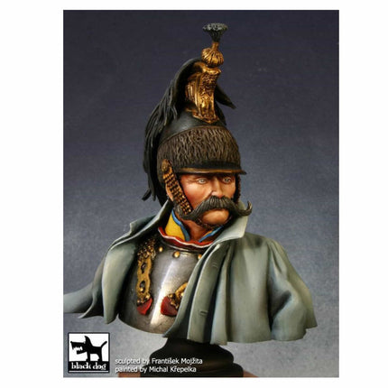 Black Dog - French Cuirassier 1815 1/10 Resin Bust - The Scale Model Stash