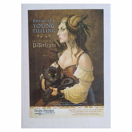 Dark Sword Miniatures - Portrait of a Young Tiefling - Masterworks Diterlizzi - 1/10 Resin Bust - The Scale Model Stash