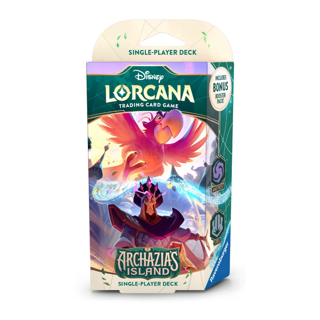 Disney Lorcana - Archazia's Island Starter Deck - Amethyst & Steel (Iago & Jafar) - The Scale Model Stash