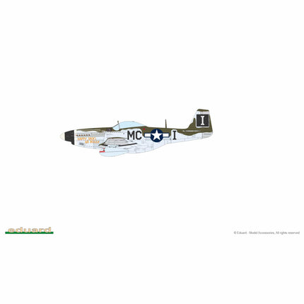 Eduard - Aces of the Eighth P - 51 Mustang (Limited Edition Dual Combo) - 1/72 (2247) - The Scale Model Stash