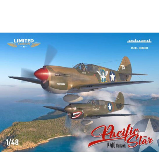 Eduard - Pacific Star P - 40E Warhawk Dual Combo Limited Edition 1/48 - The Scale Model Stash