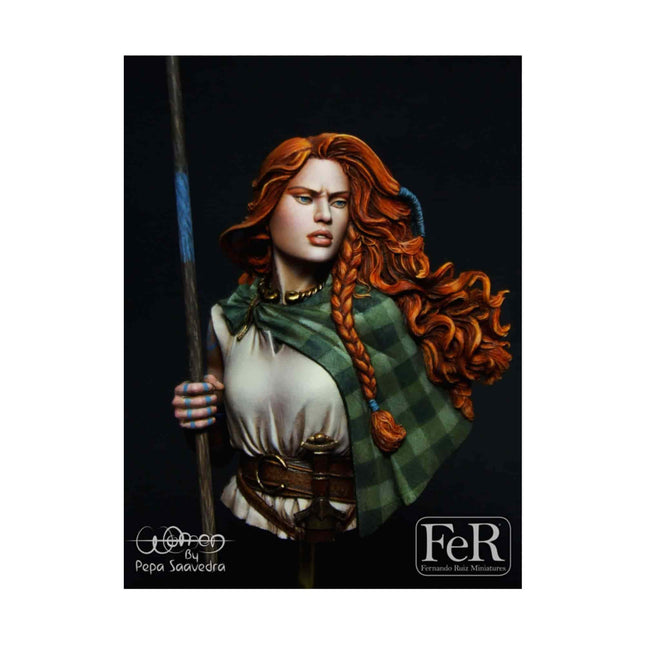 FeR Miniatures 1/10 Boudicca Queen of the Iceni Resin Bust - The Scale Model Stash