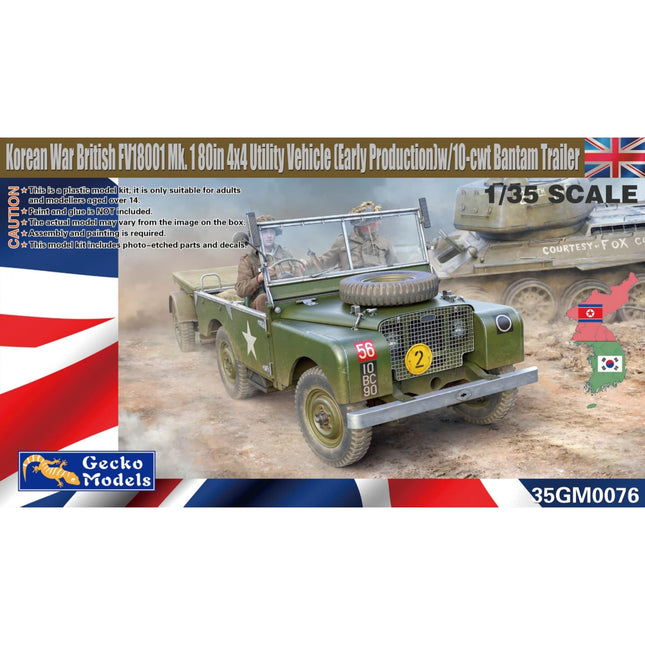Gecko Models - Korean War British FV18001 Mk. 1 80in 4x4 Utility Vehicle 1/35 - The Scale Model Stash