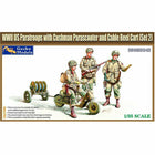 Gecko - Sooter Cushman Mod.53 with RL Cable Reel Cart Mod.1944 & US Paratroops (Set 2) 1/35 - The Scale Model Stash