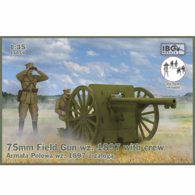 IBG - 75mm Field Gun wz. 1897 with Crew 1/35 - The Scale Model Stash