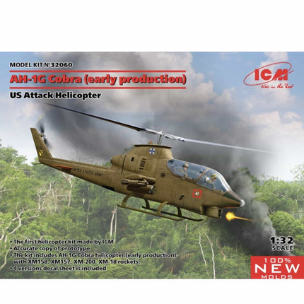 ICM - AH - 1G Cobra (early production) US Attack Helicopter 1/32 - The Scale Model Stash