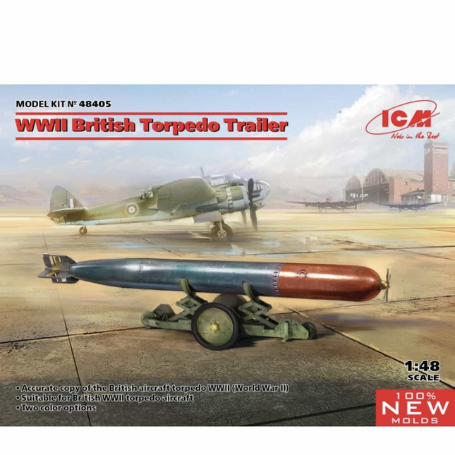 ICM - WWII British Torpedo Trailer 1/48 - The Scale Model Stash