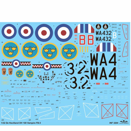 Infinity Models - DH - 100 Vampire FB Mk.5 - 1/32 - The Scale Model Stash