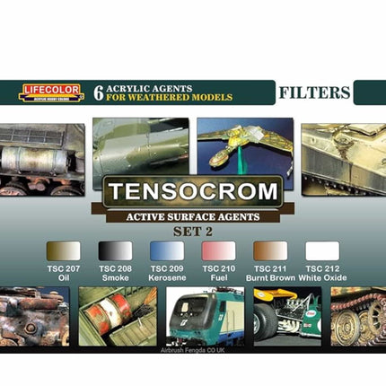 Life Color - TENSOCROM Active Surface Agents Set 2 - The Scale Model Stash