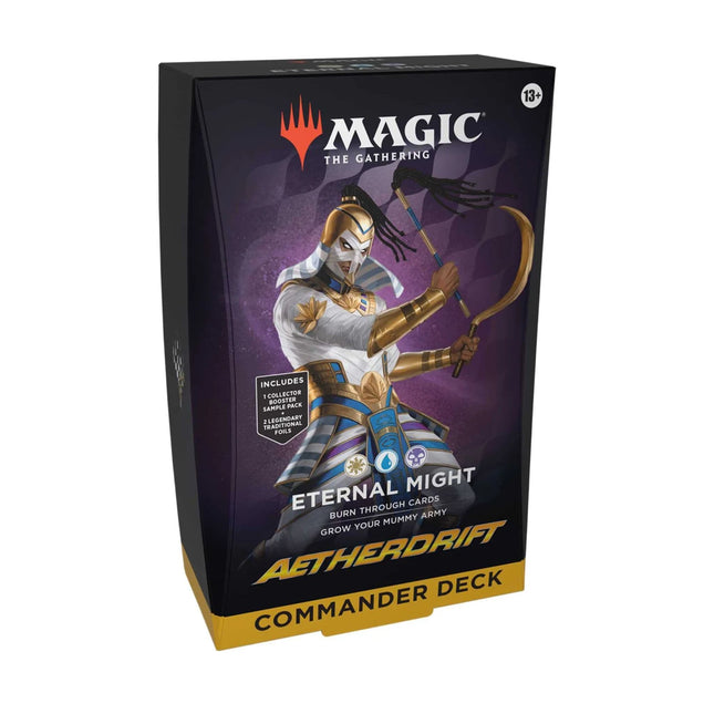 Magic the Gathering - Aetherdrift Commander Deck Eternal Might - The Scale Model Stash