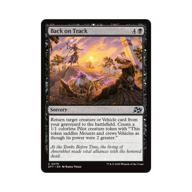 Magic the Gathering - Back on Track (Foil) - Aetherdrift - The Scale Model Stash