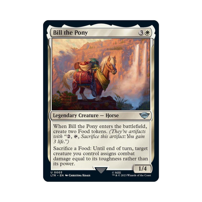 Magic the Gathering - Bill the Pony (Foil) - Universes Beyond: The Lord of the Rings: Tales of Middle - earth - The Scale Model Stash