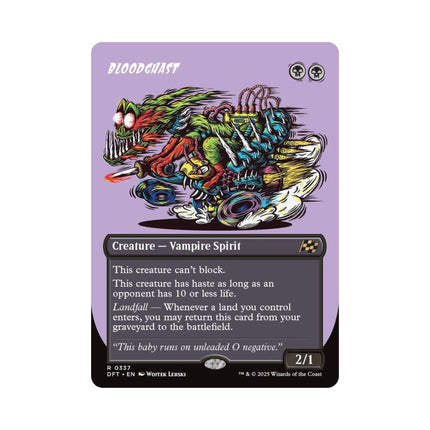 Magic the Gathering - Bloodghast (Borderless) - Aetherdrift - The Scale Model Stash