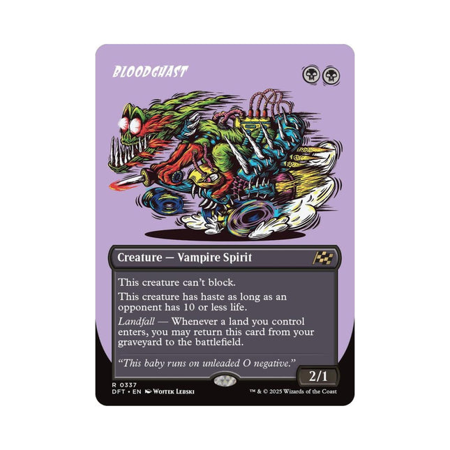 Magic the Gathering - Bloodghast (Borderless) - Aetherdrift - The Scale Model Stash