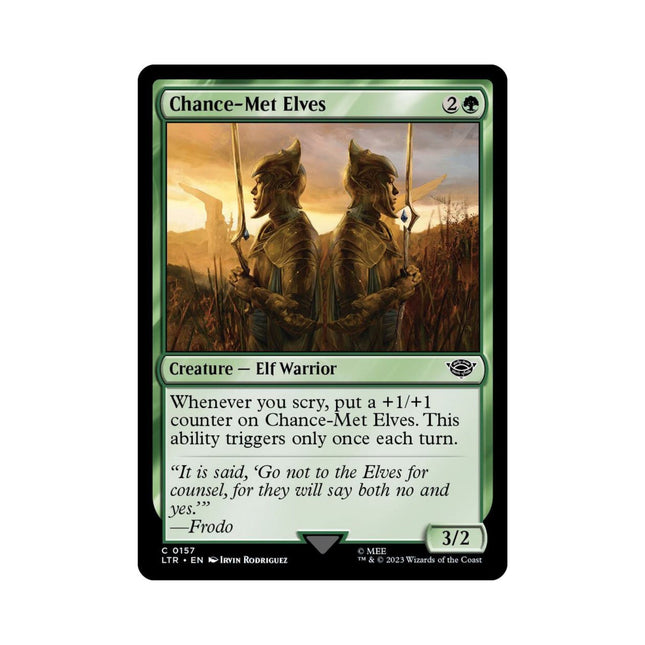 Magic the Gathering - Chance - Met Elves (Foil) - Universes Beyond: The Lord of the Rings: Tales of Middle - earth - The Scale Model Stash