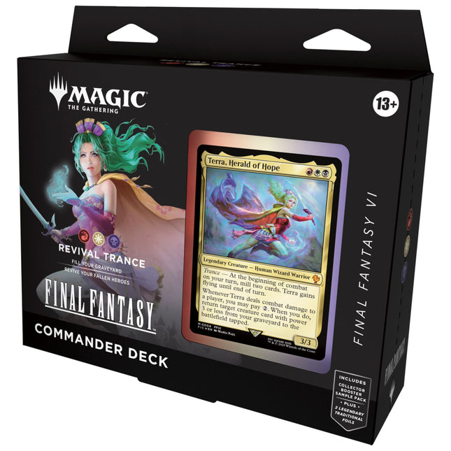 Magic the Gathering - Final Fantasy Commander Deck - Revival Trance - The Scale Model Stash