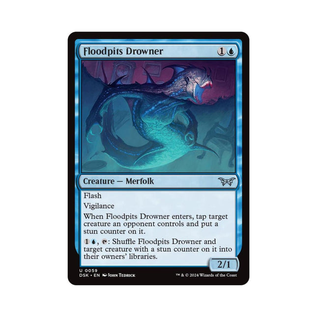 Magic the Gathering - Floodpits Drowner (Foil) - Duskmourn: House of Horror - The Scale Model Stash
