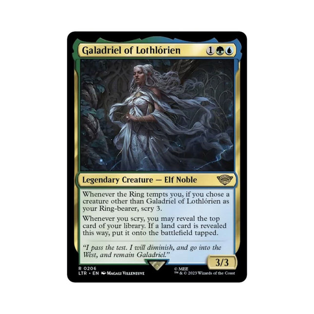 Magic the Gathering - Galadriel of Lothlorien - Universes Beyond: The Lord of the Rings: Tales of Middle - earth - The Scale Model Stash