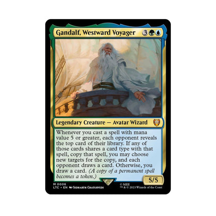 Magic the Gathering - Gandalf, Westward Voyager - Commander: The Lord of the Rings: Tales of Middle - earth - The Scale Model Stash