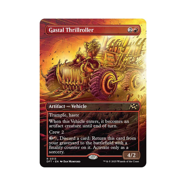 Magic the Gathering - Gastal Thrillroller (Borderless) - Aetherdrift (DFT) - The Scale Model Stash