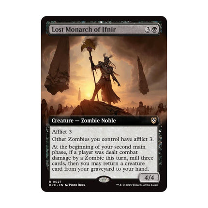 Magic the Gathering - Lost Monarch of Ifnir (Extended Art) - Commander: Aetherdrift - The Scale Model Stash