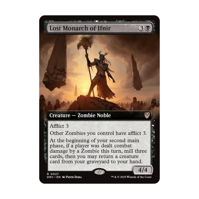 Magic the Gathering - Lost Monarch of Ifnir (Extended Art) - Commander: Aetherdrift - The Scale Model Stash