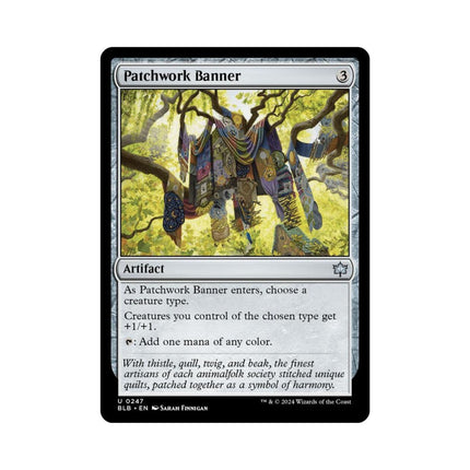 Magic the Gathering - Patchwork Banner (Foil) - Bloomburrow - The Scale Model Stash