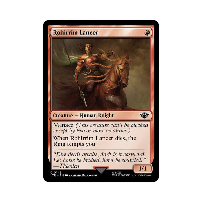Magic the Gathering - Rohirrim Lancer - Universes Beyond: The Lord of the Rings: Tales of Middle - earth - The Scale Model Stash
