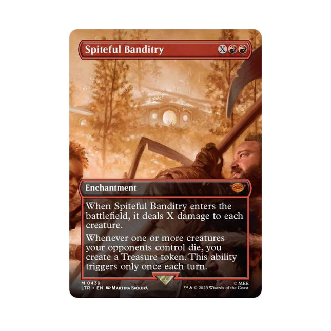 Magic the Gathering - Spiteful Banditry (Borderless) - Universes Beyond: The Lord of the Rings: Tales of Middle - earth - The Scale Model Stash