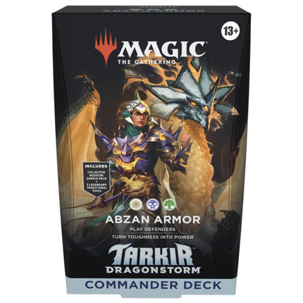 Magic the Gathering - Tarkir Dragonstorm - Commander Deck Abzan Armor - The Scale Model Stash