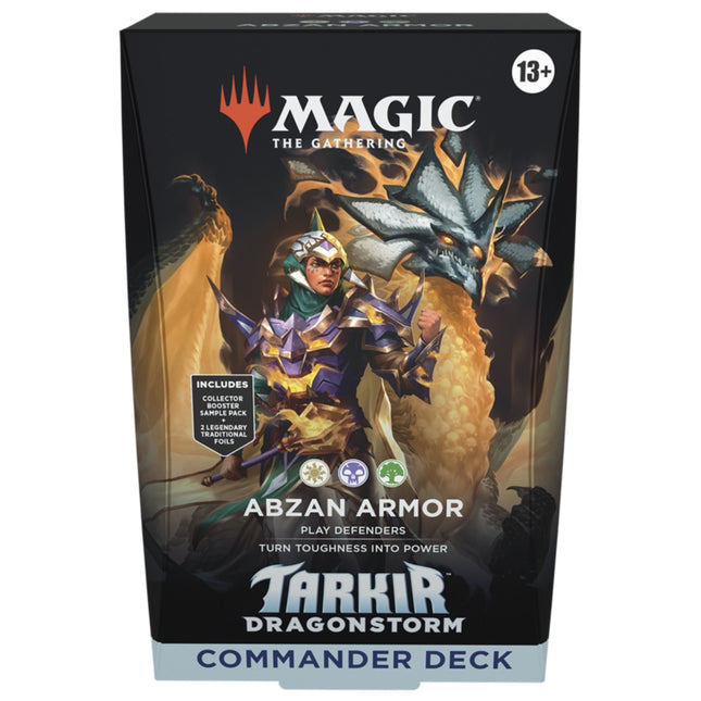Magic the Gathering - Tarkir Dragonstorm - Commander Deck Abzan Armor - The Scale Model Stash