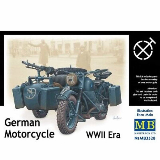 Masterbox - German Motorcycle WWII Era 1/35 - The Scale Model Stash