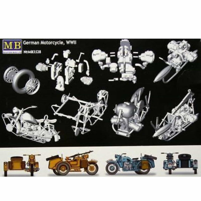 Masterbox - German Motorcycle WWII Era 1/35 - The Scale Model Stash