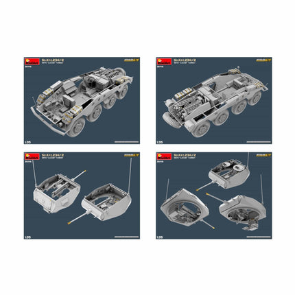 Mini Art - Sd.Kfz.234/2 Puma with Luchs Turret - The Scale Model Stash