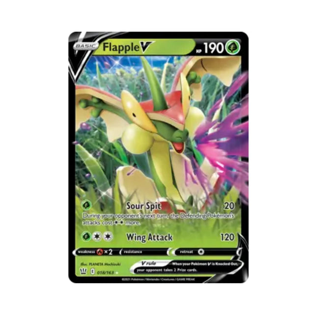Pokemon - Battle Styles 018/163 Flapple V - The Scale Model Stash