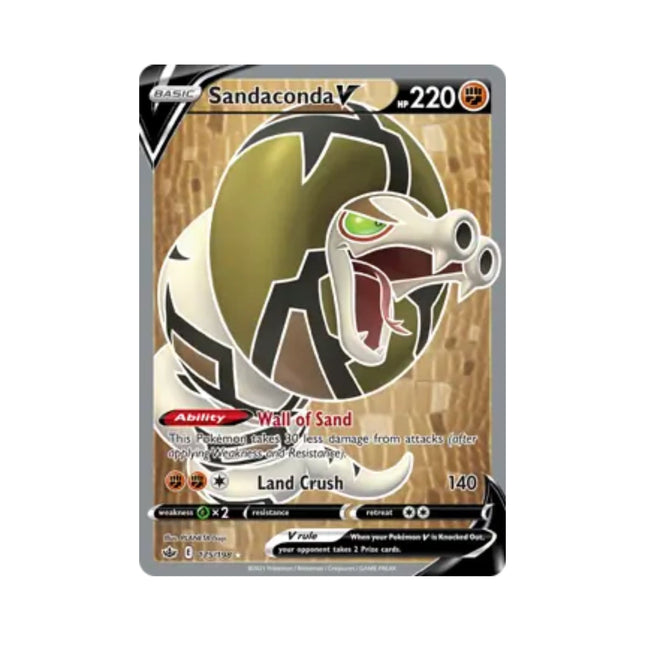 Pokemon - Chilling Reign 175/198 Sandaconda V - The Scale Model Stash
