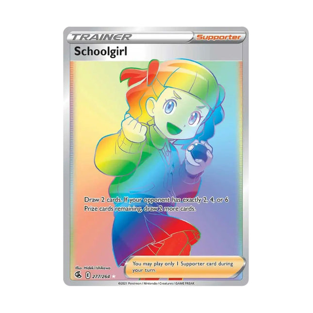 Pokemon - Fusion Strike 227/264 Schoolgirl (Rainbow Rare) - The Scale Model Stash