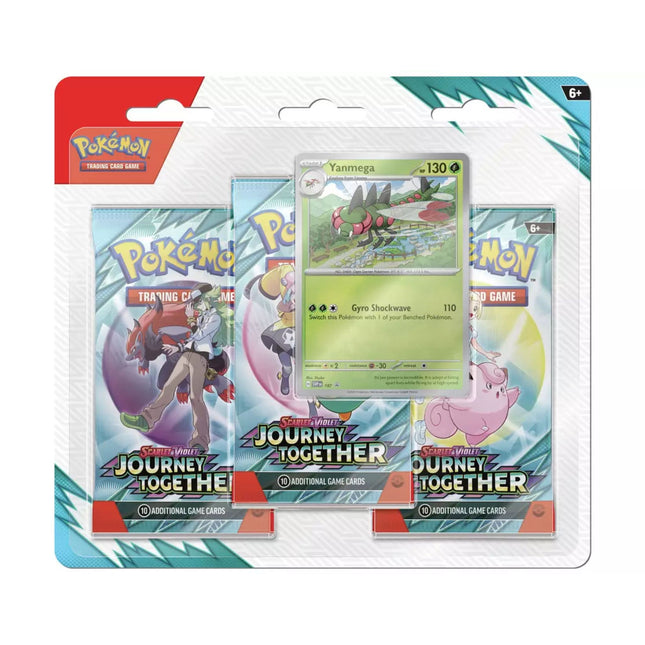 Pokemon - Journey Together 3 Pack Blister (Yanmega) - The Scale Model Stash