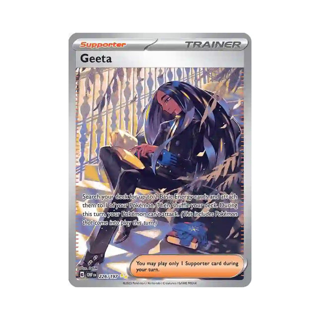 Pokemon - Obsidian Flames 226/197 Geeta (Full Art) - The Scale Model Stash