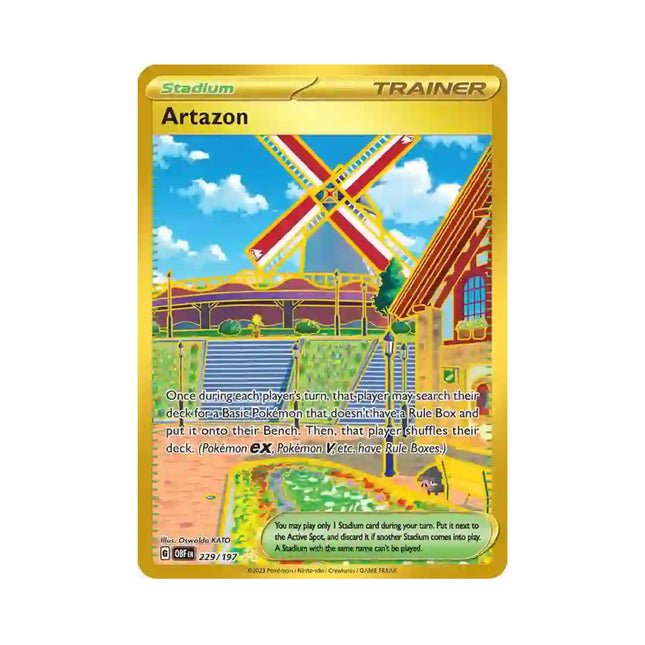 Pokemon - Obsidian Flames 229/197 Artazon (Hyper Rare) - The Scale Model Stash
