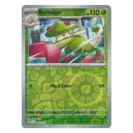 Pokemon - Scarlet and Violet (Base Set) 004/198 Breloom (Reverse Holo) - The Scale Model Stash