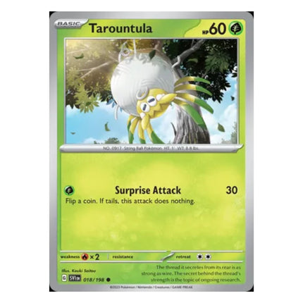 Pokemon - Scarlet and Violet (Base Set) 018/198 Tarountala (Non Holo) - The Scale Model Stash