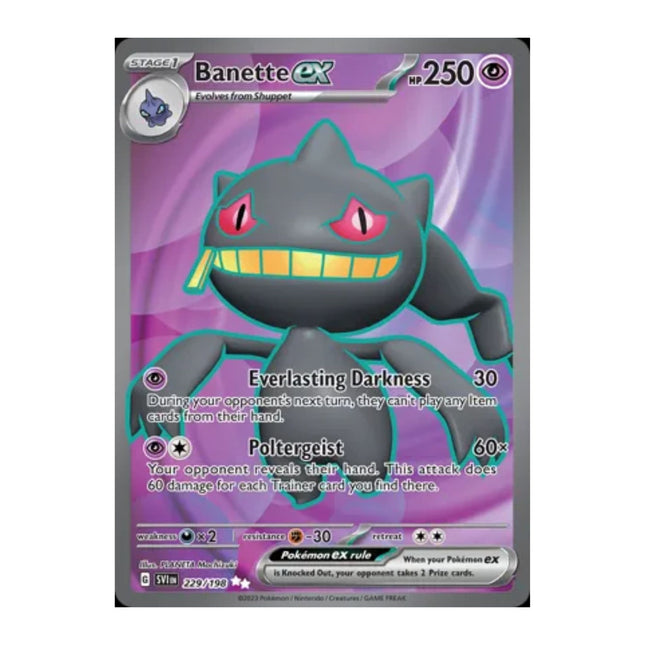 Pokemon - Scarlet and Violet (Base Set) 229/198 Banette (Full Art) - The Scale Model Stash