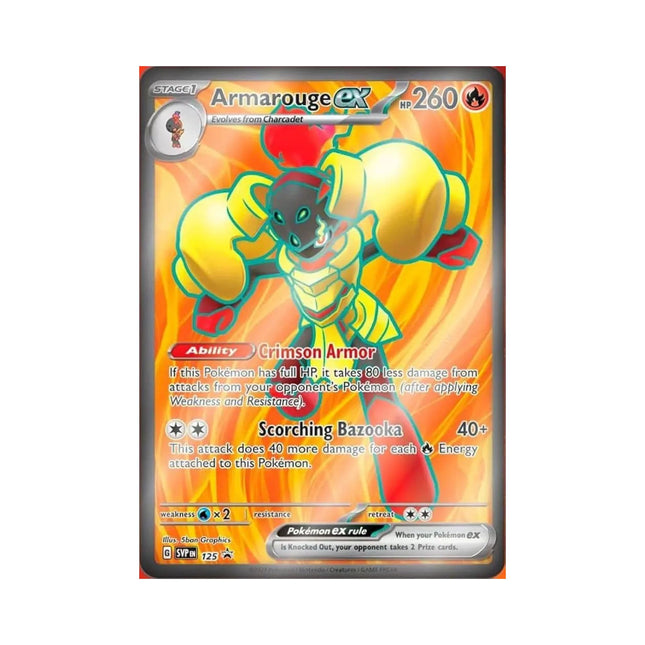 Pokemon - Scarlet & Violet Promo 125 Armarouge ex - The Scale Model Stash