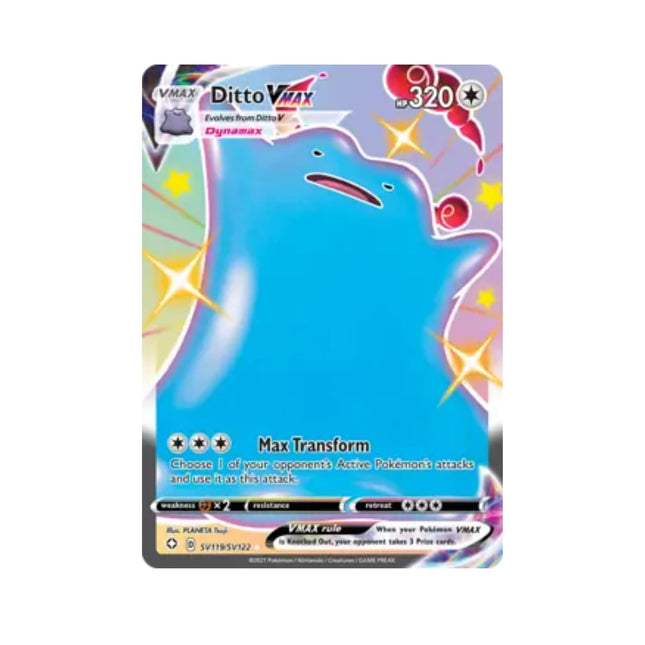 Pokemon - Shining Fates SV119/SV122 Ditto Vmax - The Scale Model Stash